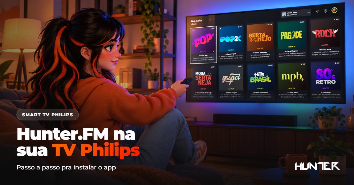 Hunter.FM, a rádio online, na sua TV Philips